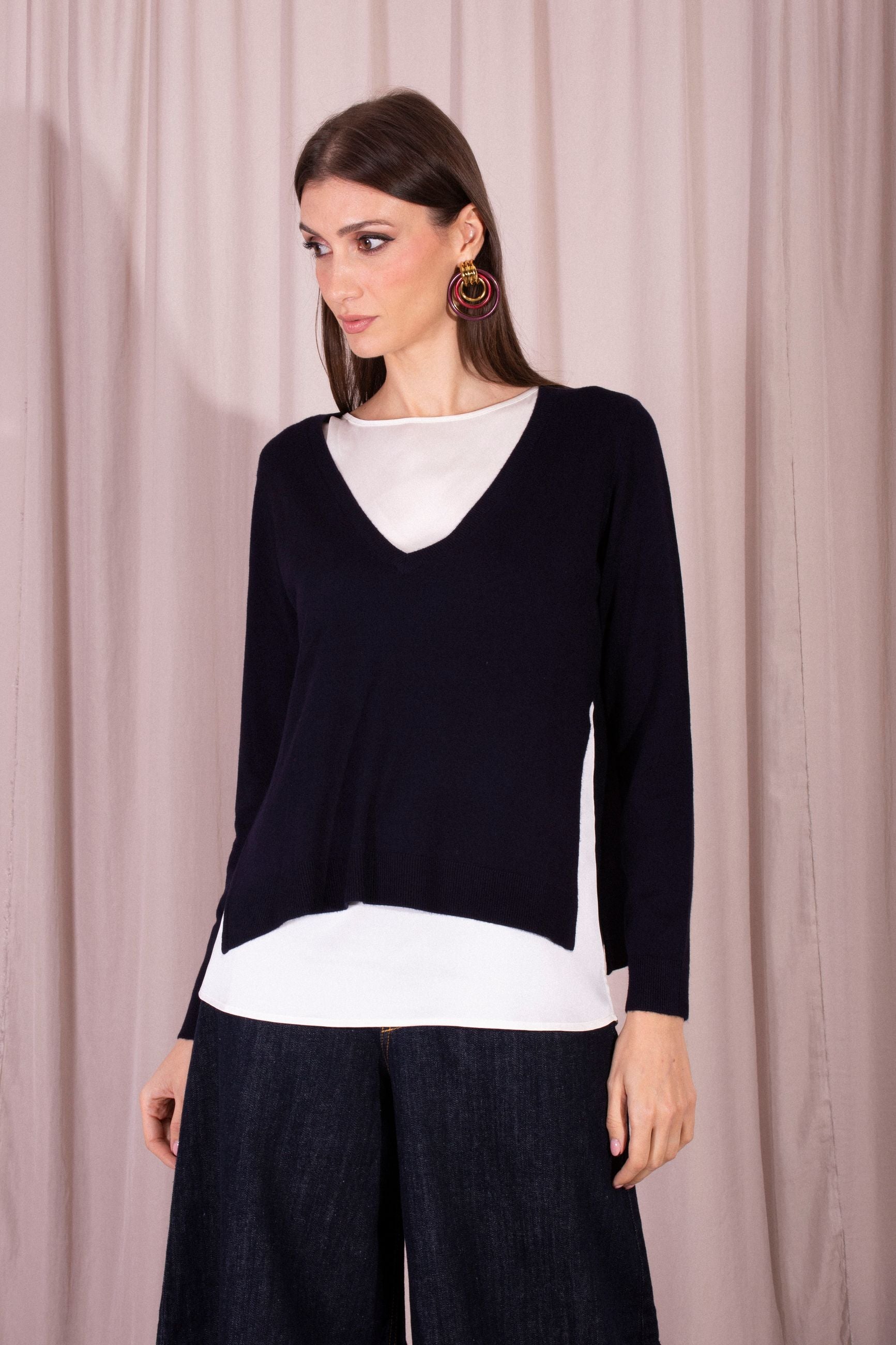 MAIDA MILA MAGLIA CON BLUSA