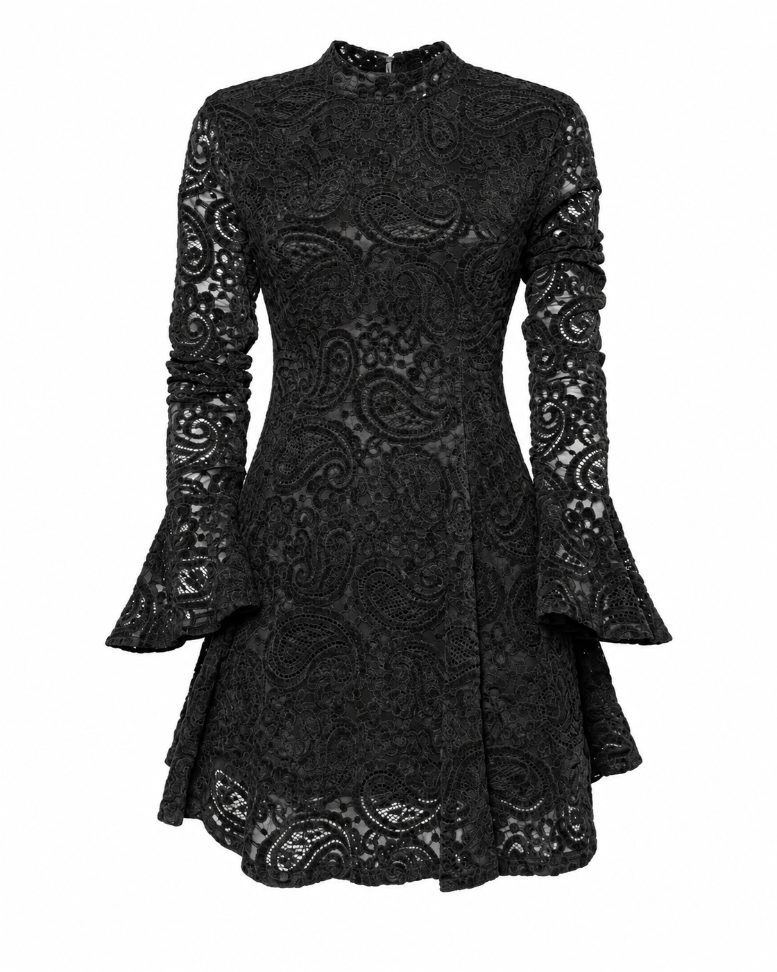 AMOSA – ABITO CORTO IN PIZZO CON MOTIVO PAISLEY