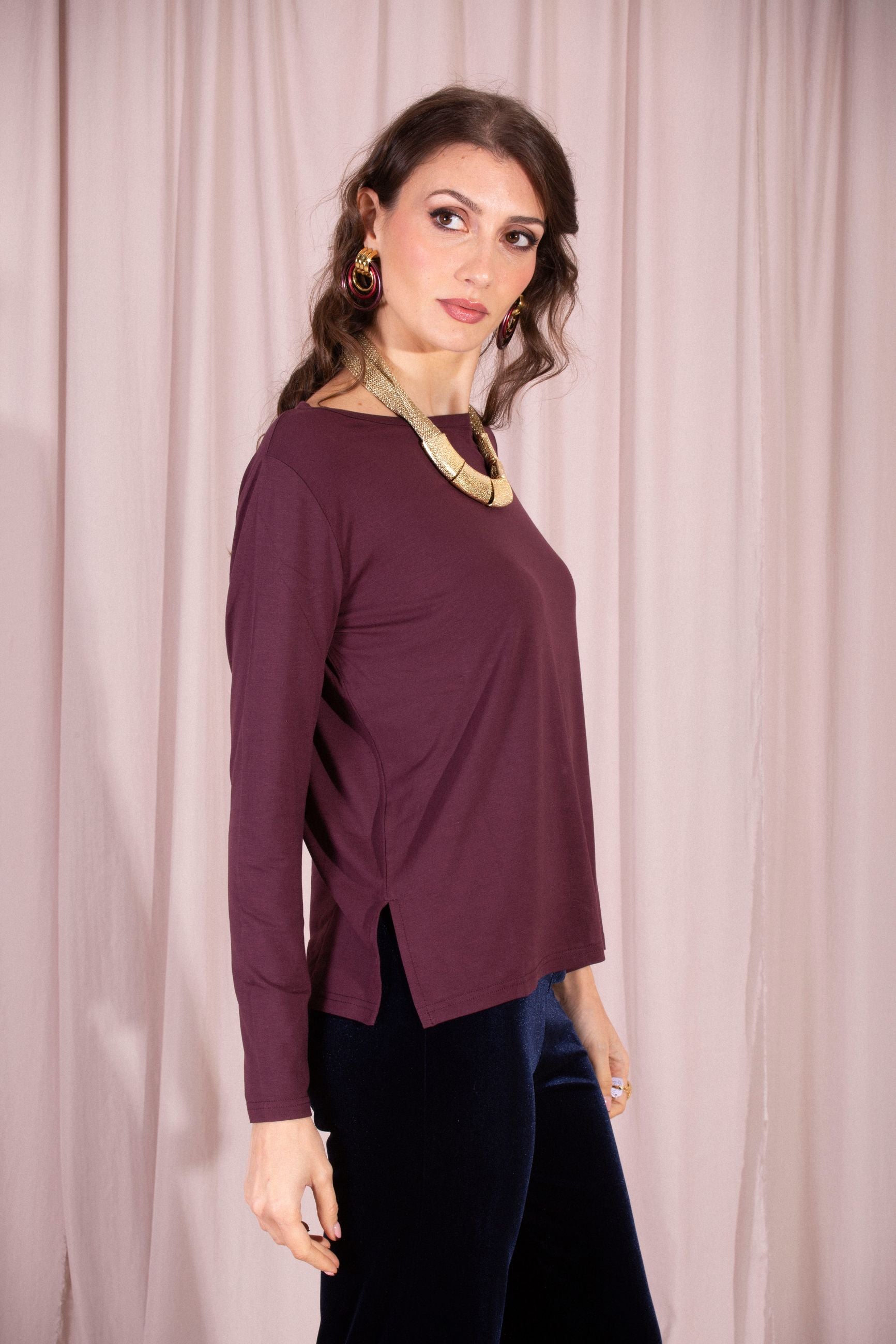 MAIDA MILA MAGLIA CON SPACCHI