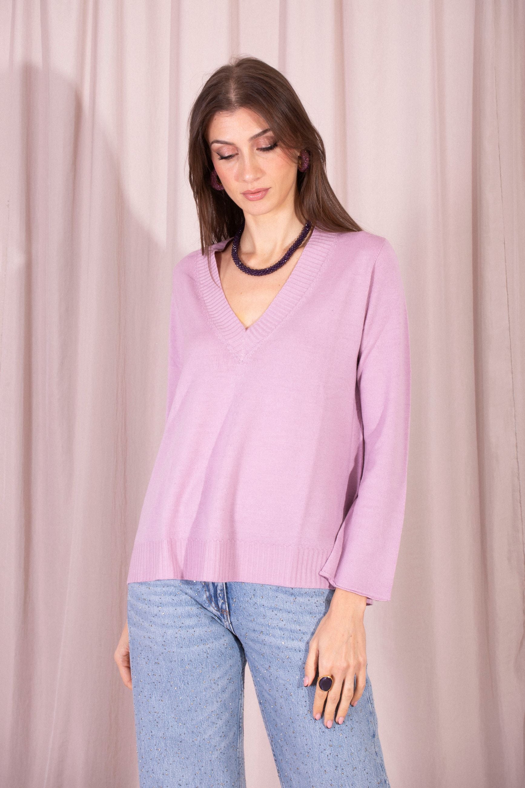 MAIDA MILA MAGLIA SCOLLO A V