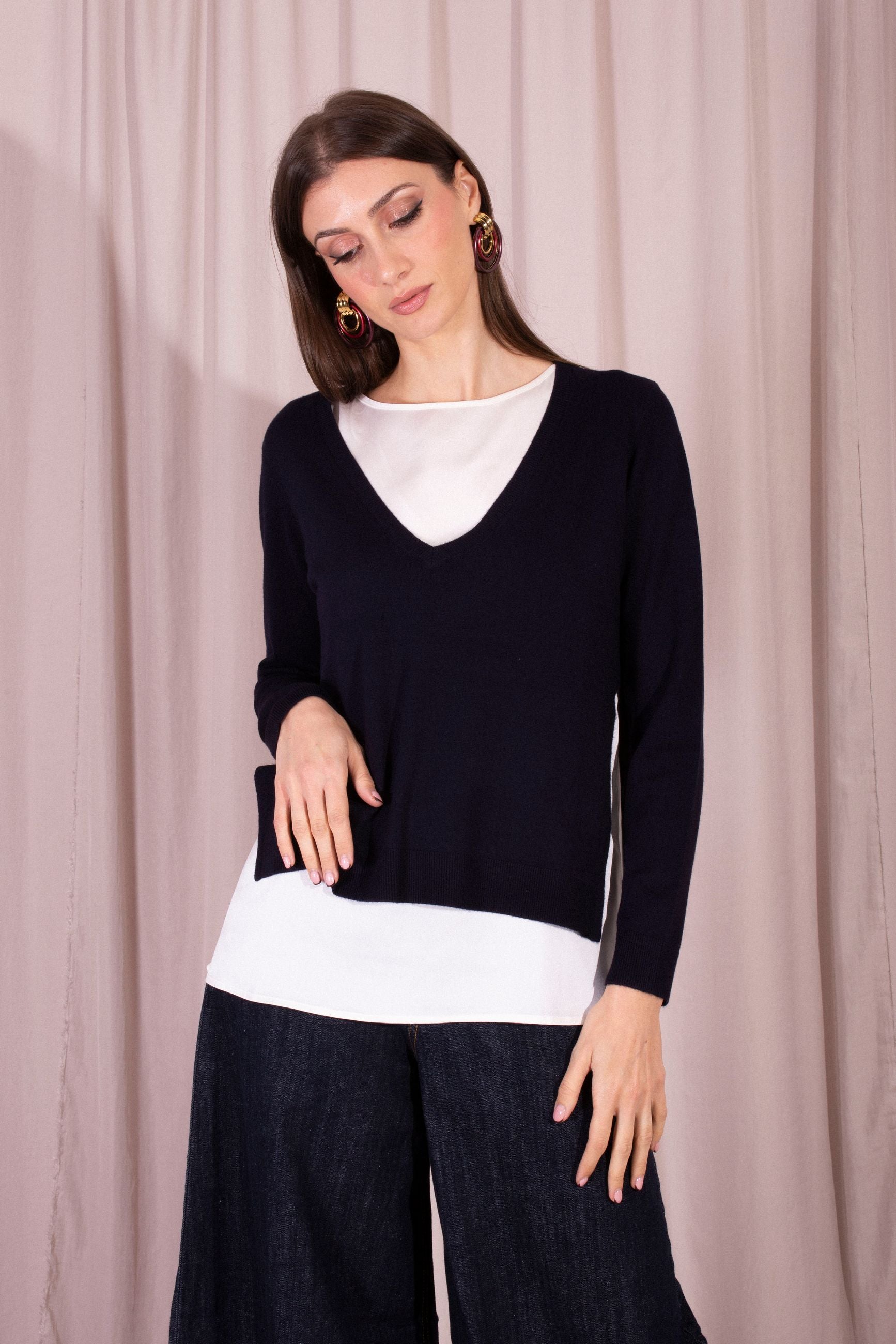MAIDA MILA MAGLIA CON BLUSA