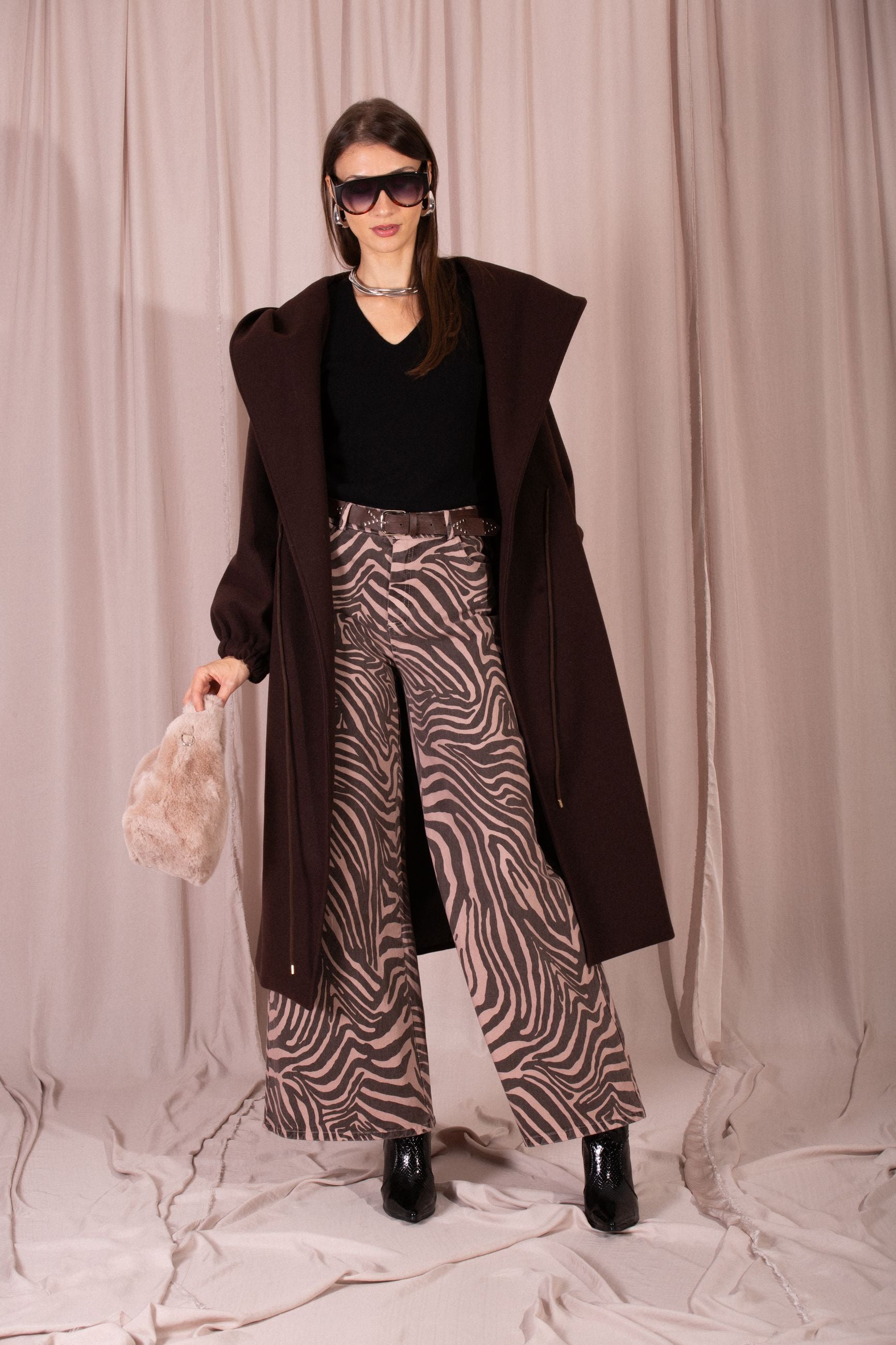 ZAHJR PANTAPALAZZO ZEBRATO