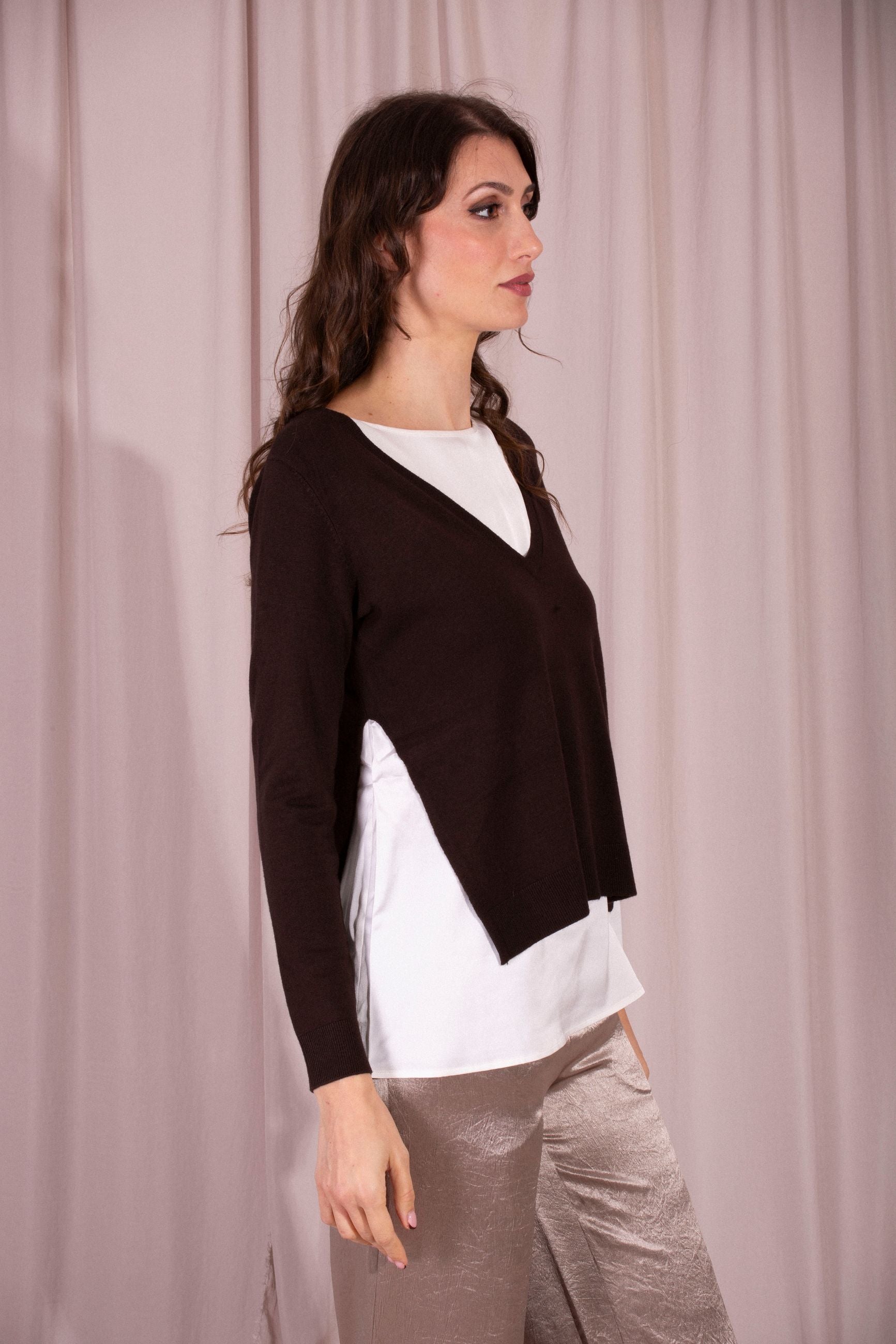 MAIDA MILA MAGLIA CON BLUSA