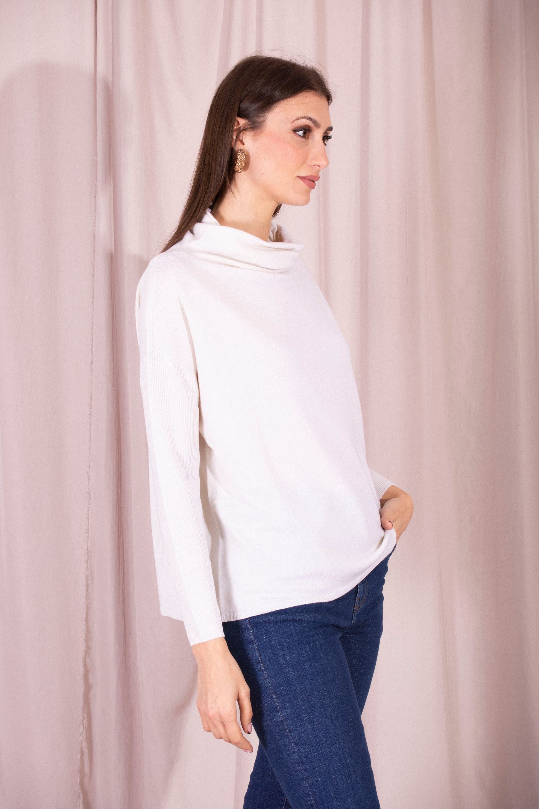 MAIDA MILA MAGLIA COLLO A CRATERE