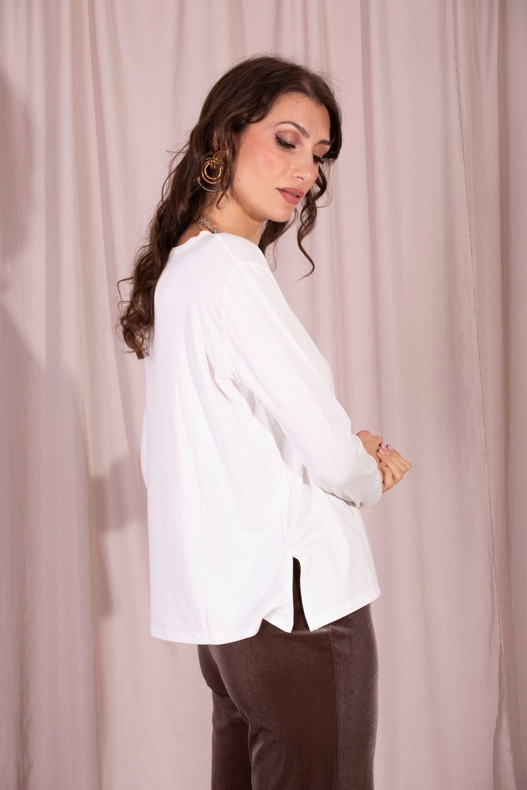 MAIDA MILA MAGLIA CON SPACCHI